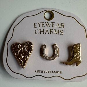 Anthropologie Gold Eyewear Charm Trio